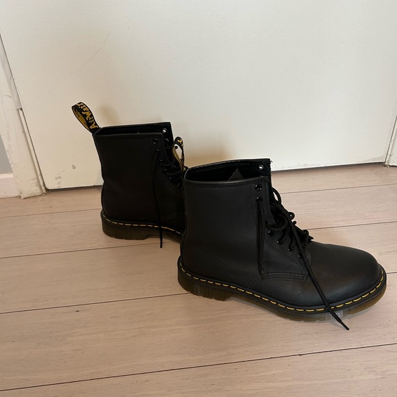 Dr. Martens Black Leather Boots - Picture 2 of 4
